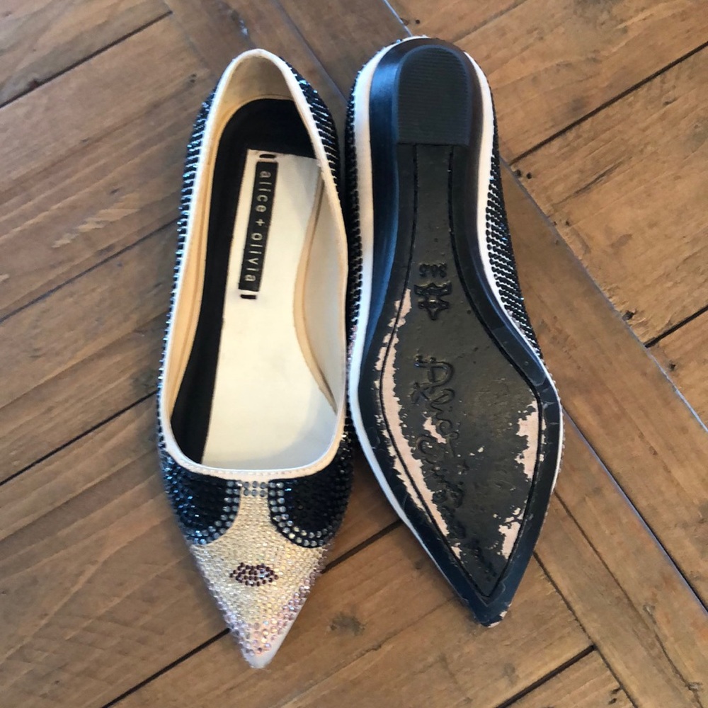 Crystal flats by Alice & Olivia. - Picture 6 of 8